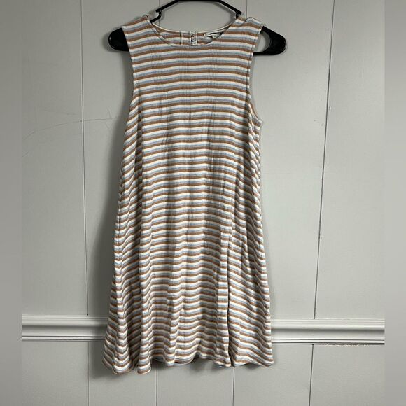 American Eagle Open Back Swing Tank T-Shirt Sleeveless Striped Dress Size Small - Picture 5 of 8